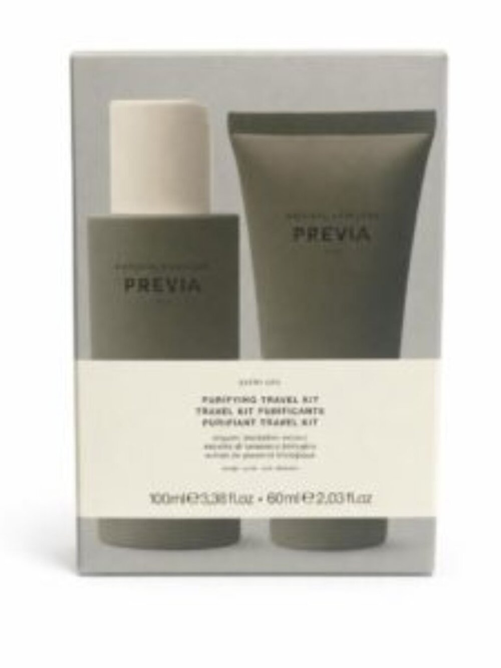 Previa  Purifying Travel Shampoo Set 100ml + Treatment 60ml